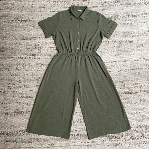 nlt Made in LA Olive Jumpsuit, Size M, NWOT Sample Sale - Picture 1 of 9